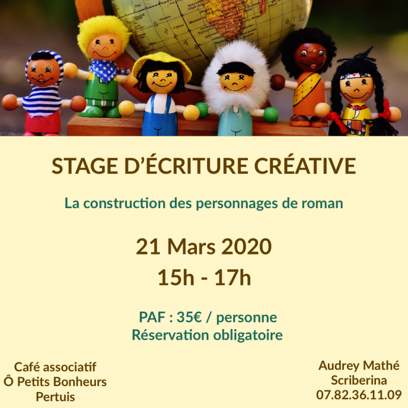 STAGE D'ECRITURE CREATIVE