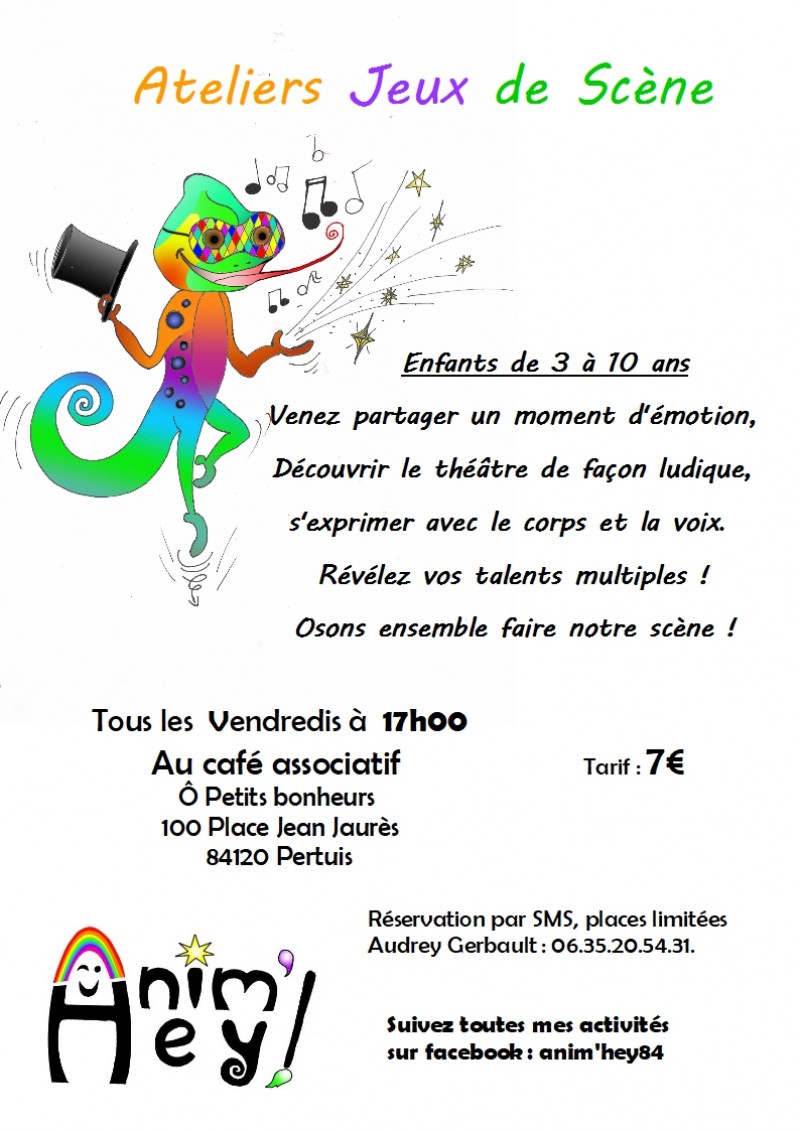 ATELIER ENFANTS JEUX DE SCENE