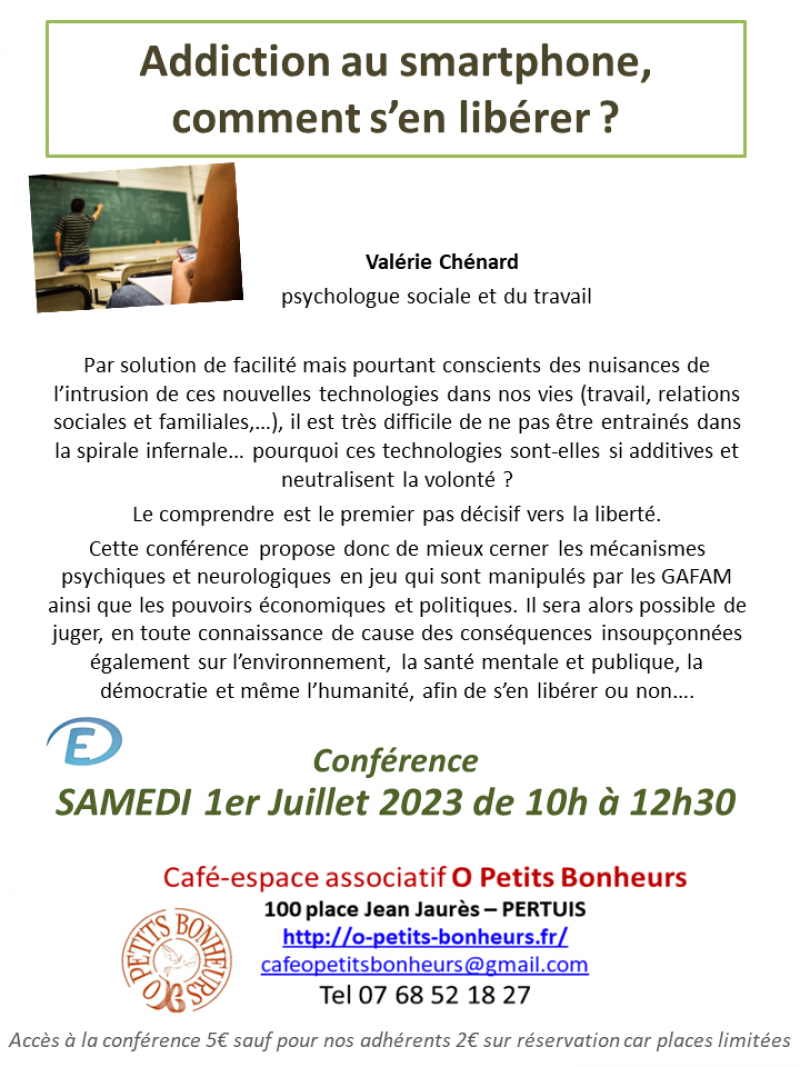 Conférence Addiction aux Ecrans