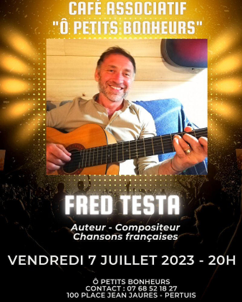 Soirée musicale + repas, avec Fred !