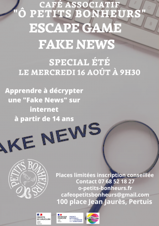 Escape Game "Fake News"-Quartiers d'été