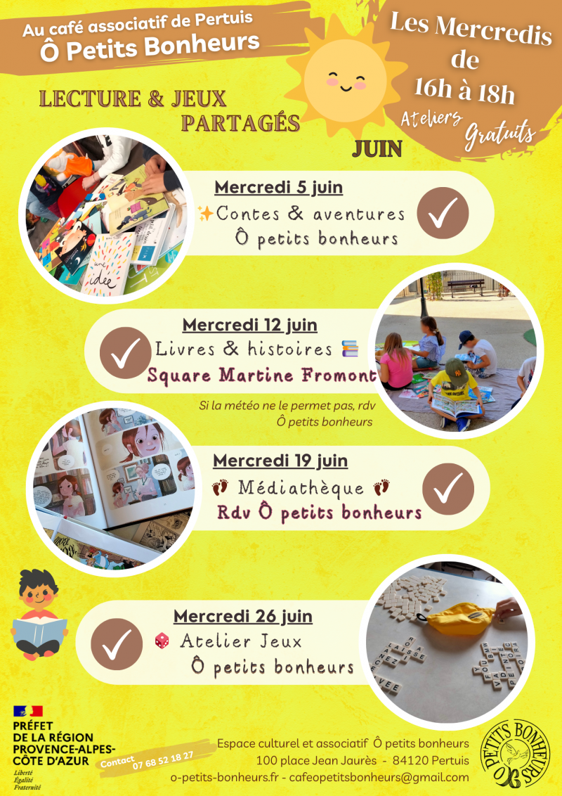 Atelier Enfants - Lecture & Jeux