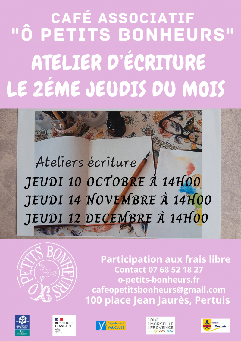 Atelier d'écriture