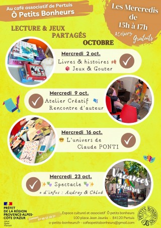 Atelier Enfants - Lecture & Jeux