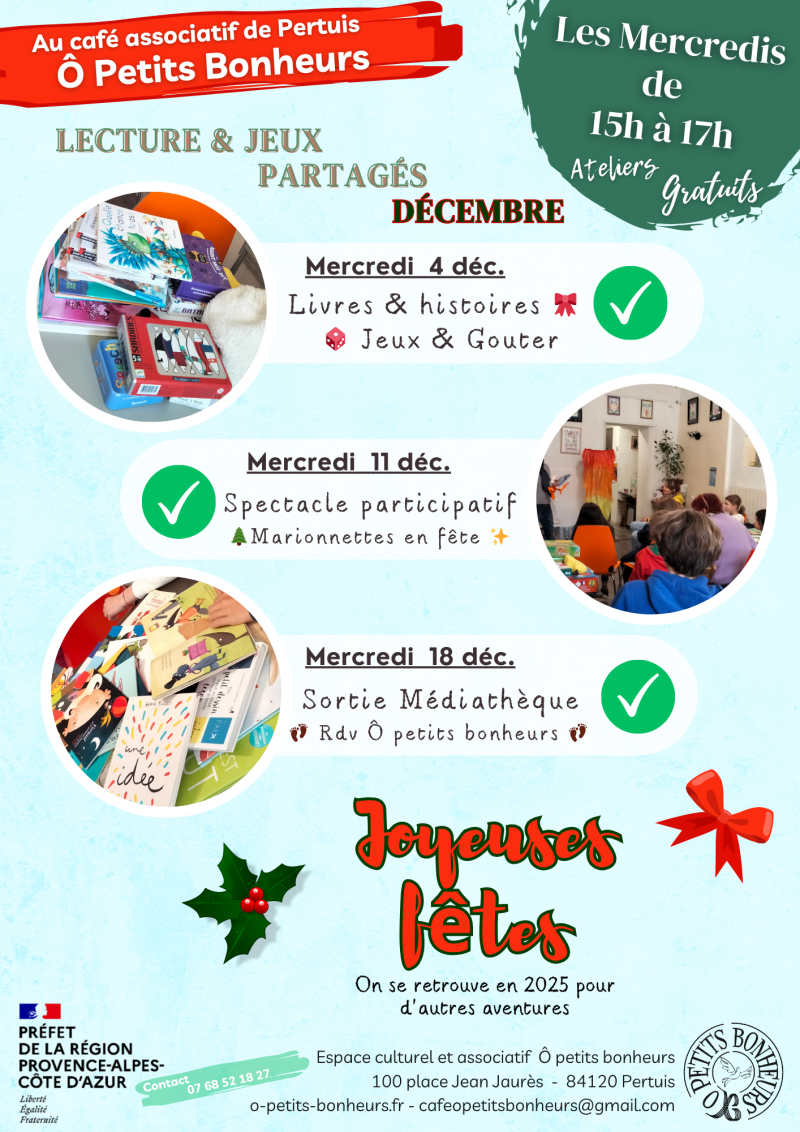 Atelier Enfants - Lecture & Jeux