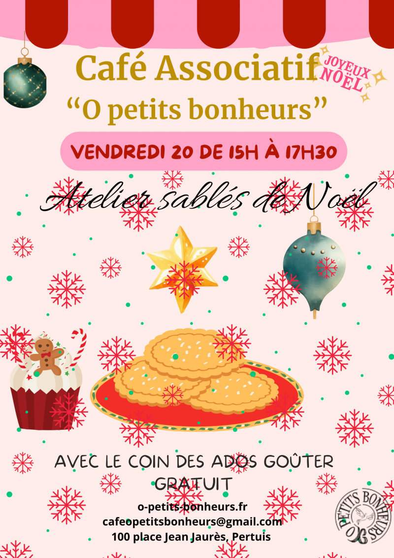 Atelier sables de Noël