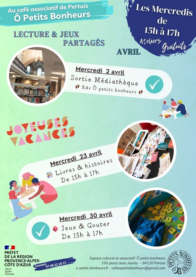 Atelier Enfants - Lecture & Jeux