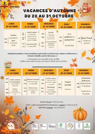 Vacances d’automne