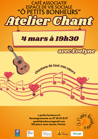 Atelier chant avec Evelyne