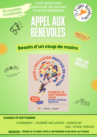 Appel aux bénévoles
