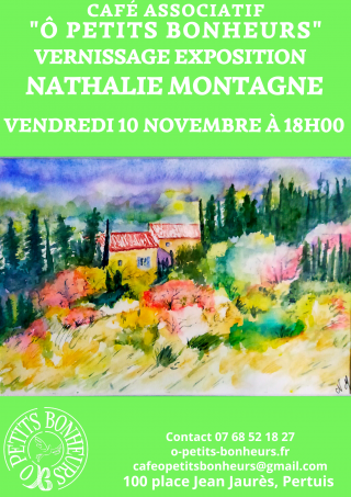 Vernissage Exposition Nathalie Montagne