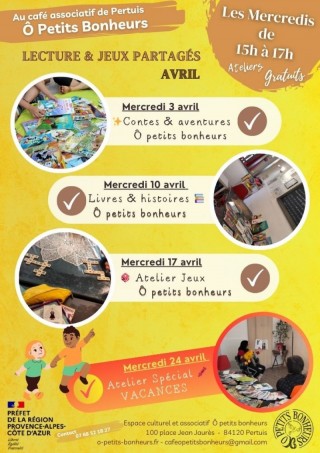 Atelier Enfants - Lecture & Jeux