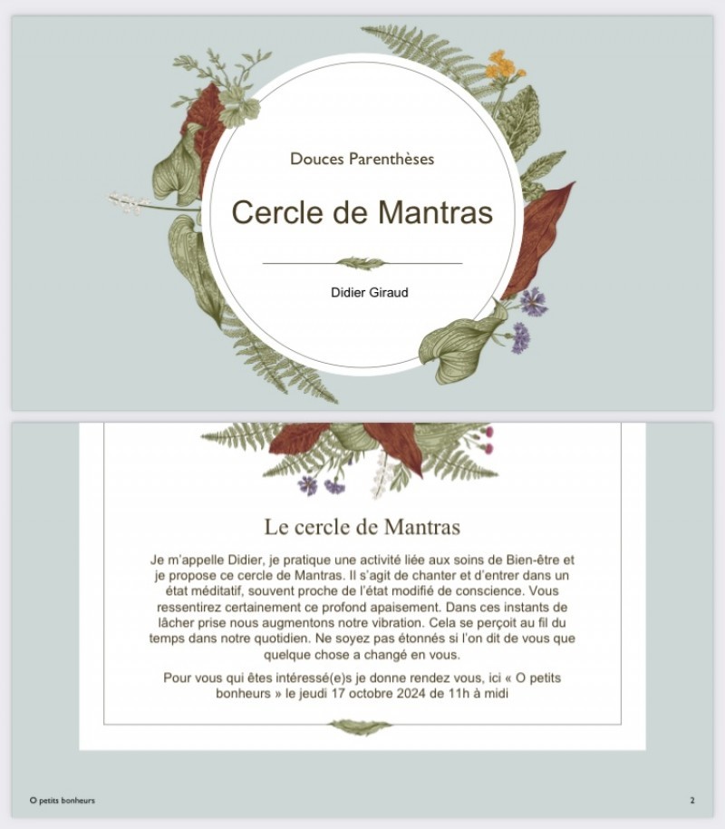 Cercle de mantras