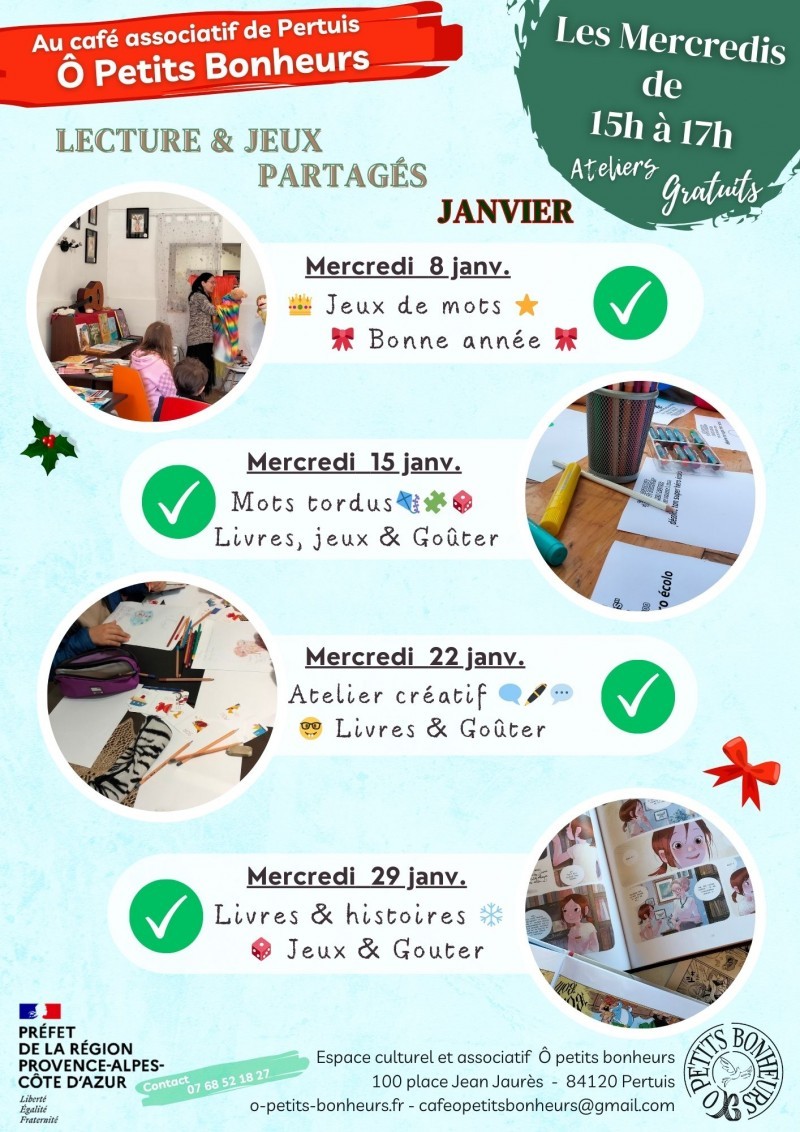 Atelier Enfants - Lecture & Jeux