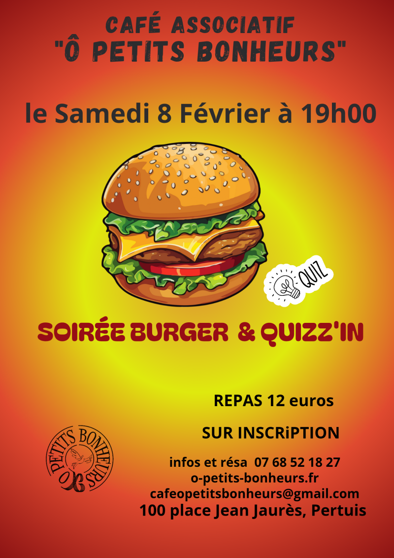 Soirée Burger & quizz