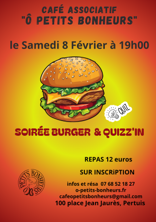 Soirée Burger & quizz