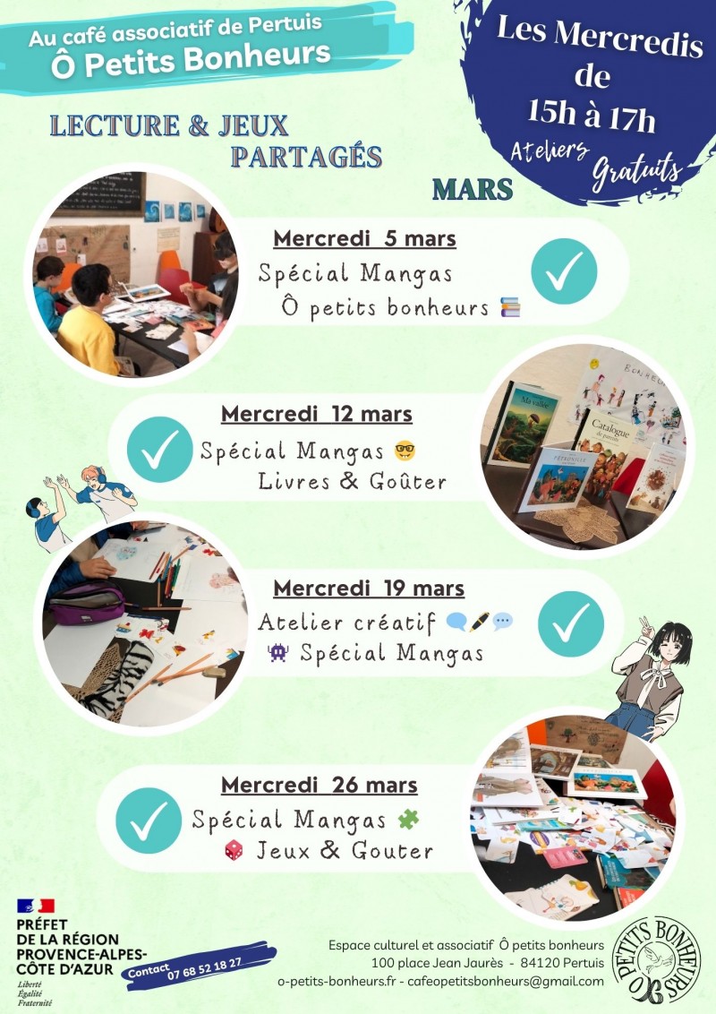 Atelier Enfants - Lecture & Jeux