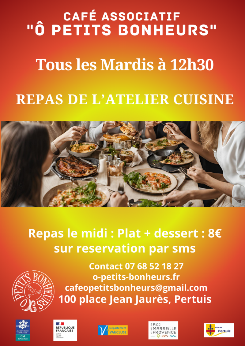 Repas du mardi midi