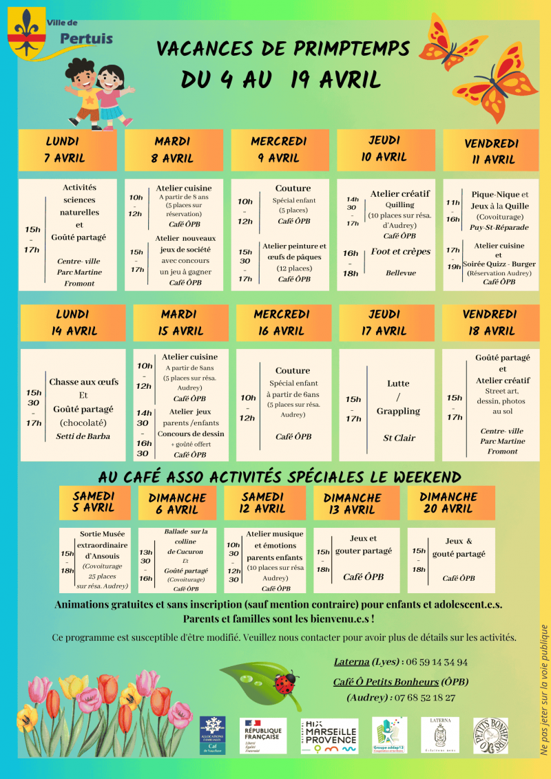Quartiers de printemps - Ouverture