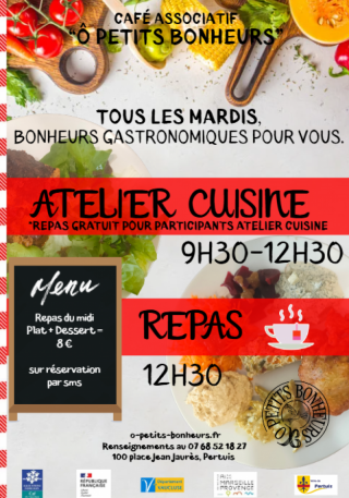 Atelier Cuisine et repas du midi