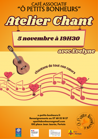 Atelier chant avec Evelyne