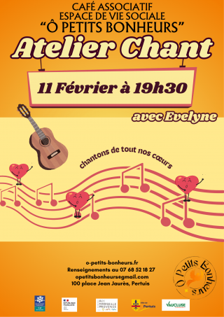 Atelier chant avec Evelyne