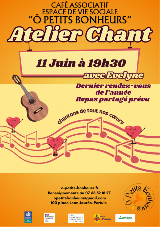 Atelier chant avec Evelyne