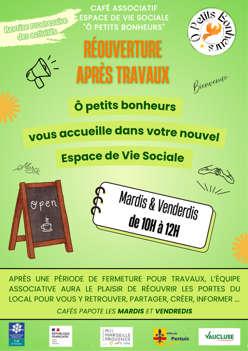 Réouverture "Café Papote"